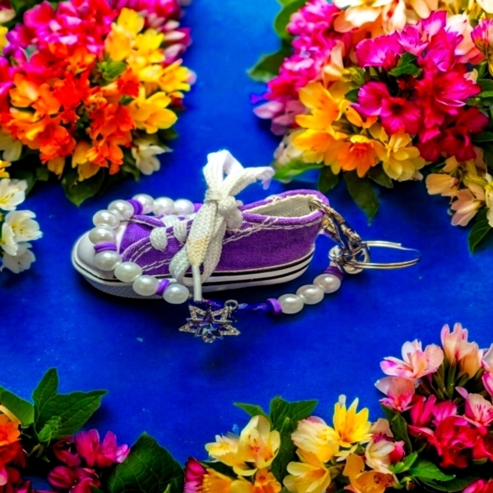 Kamala Harris trucks and pearls keychain